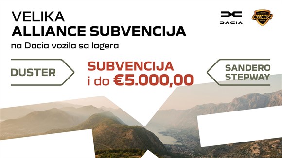 Velika subvencija na Dacia vozila sa lagera